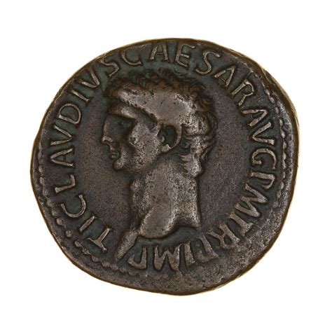 Coin As Emperor Claudius Ancient Roman Empire 41 50 Ad