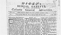 The first British newspaper in India was a satirical tabloid
