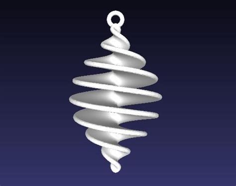 Spiral Ornament By Ghp On Shapeways Spiral Ornaments Shapeways
