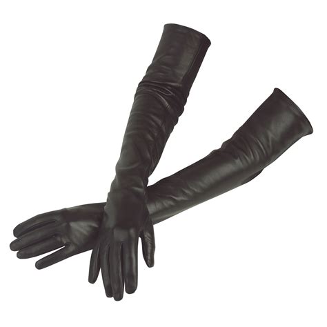 Kelly Womens Opera Length Silk Lined Leather Gloves Leather Gloves