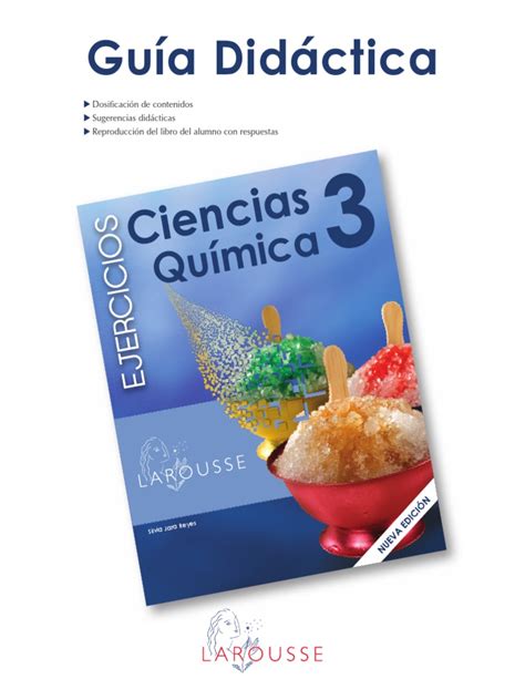 Ciencias Química 3 Guía Didáctica Pdf Química Enlace Químico