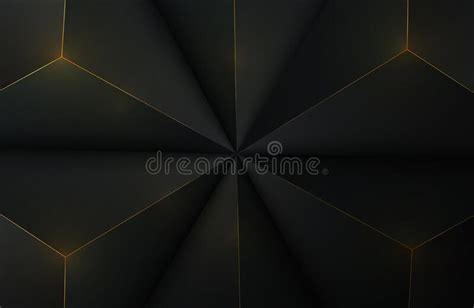 Luxury Black And Gold Abstract Geometric Background Geometric 3