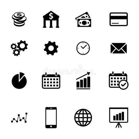 Business Icons Set Of Simple Business And Finance Icons Stock