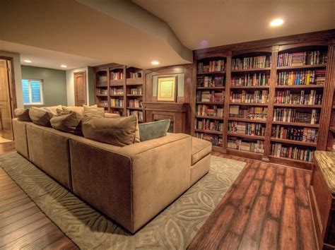 Home Library Traditional Basement Chicago By Create Remodeling