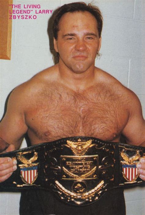 Awa World Heavyweight Champion Larry Zbyszko Larry Zbyszko Awa Wrestling Wrestling Superstars