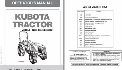kubota b8200 repair manual