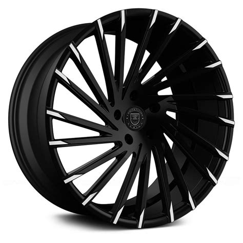 Lexani® Wraith Wheels Gloss Black With Machined Tips Rims