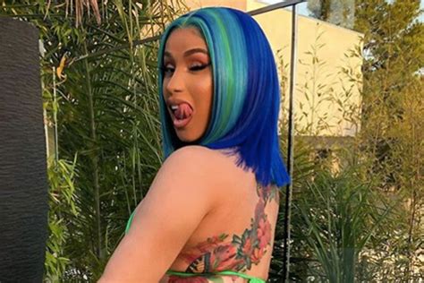 Cardi B Shows Off Huge New Back Tattoo Took Me Several Months