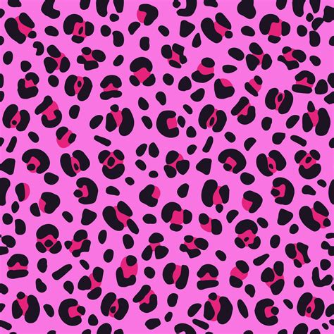 Seamless Pink Leopard Texture Pattern Impresión Textil Vector