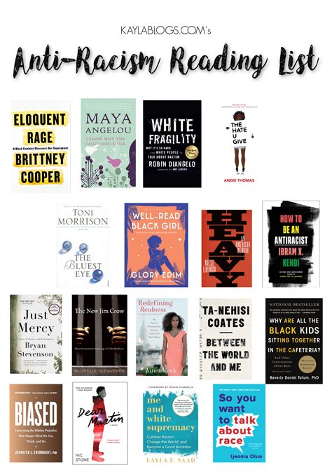 A White Persons Anti Racism Reading List Kayla Blogs