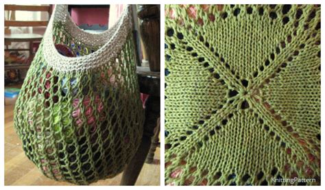 Knitting patterns, tutorials and reviews by diana levine. Knit Mesh Market Bag Free Knitting Patterns - Knitting Pattern