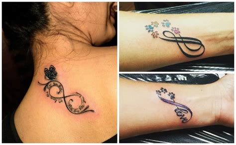 40 ideas para la piel y el corazón. Tatuajes de infinito con nombres, plumas, iniciales y ...