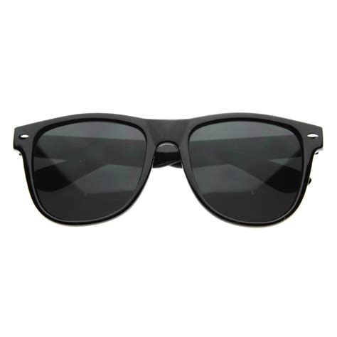 The Large Trendy Hipster Black Wayfarer Sunglasses 8233 Ebay