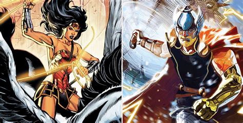 Wonder Woman Is The Daughter Of Hippolyta And Zeus Thor Is Odin S Son Is Marvel S God Of