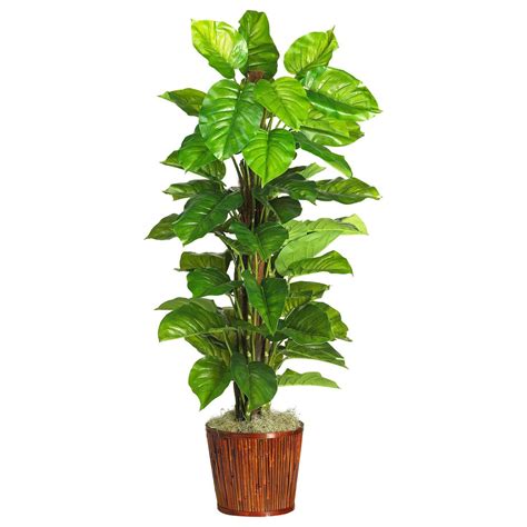 63 Large Leaf Philodendron Silk Plant Real Touch Nearly Natural