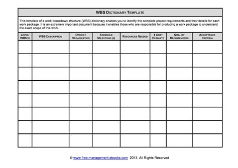 Work Breakdown Structure Templates Free Image To U
