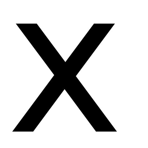 Black X Letter Png Free Image Png All Png All
