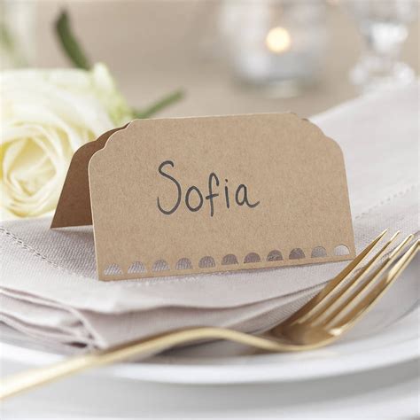 Shop the very best wedding place cards & table name place cards by top designers. vintage / rustic kraft wedding place cards by ginger ray | notonthehighstreet.com