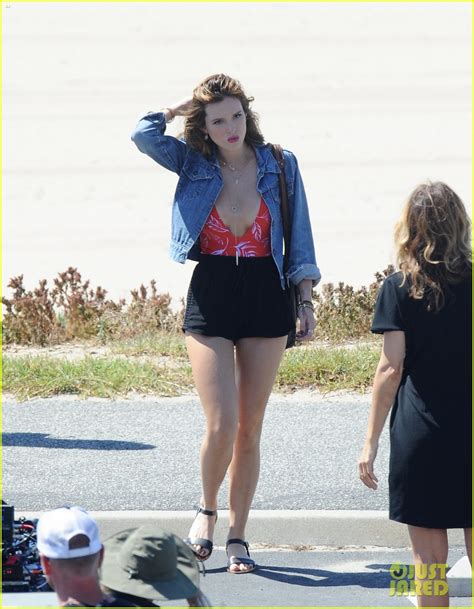 Full Sized Photo Of Bella Thorne Halston Sage You Get Me Filming 31 Bella Thorne And Halston