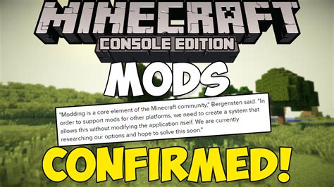 Minecraft Xbox And Playstation Mods And Command Blocks Confirmed Mods