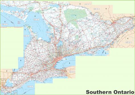 Large Detailed Map Of Southern Ontario For Free Printable Map Of