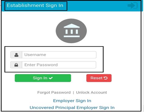 Epfo Member Login Portal Registration Reset Password