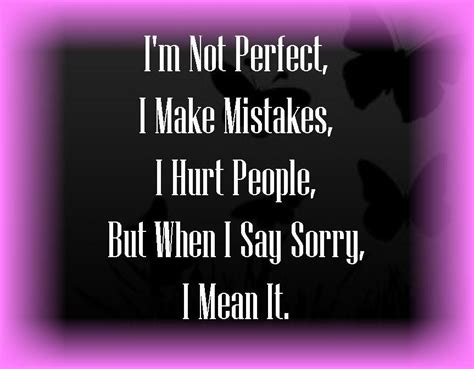 Saying Sorry Inspirational Quotes Hard Words To Say
