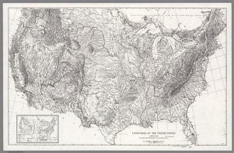 Landforms Of The United States David Rumsey Historical Map Collection