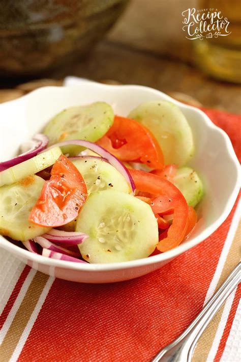 Cucumber Tomato And Onion Salad Diary Of A Recipe Collector