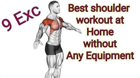 Shoulder Workout At Home No Equipment Workout Shoulder Fitness Gym