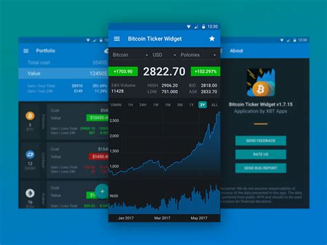 The widgets are customizable to update periodically. Bitcoin Ticker Widget App Redesign - UpLabs