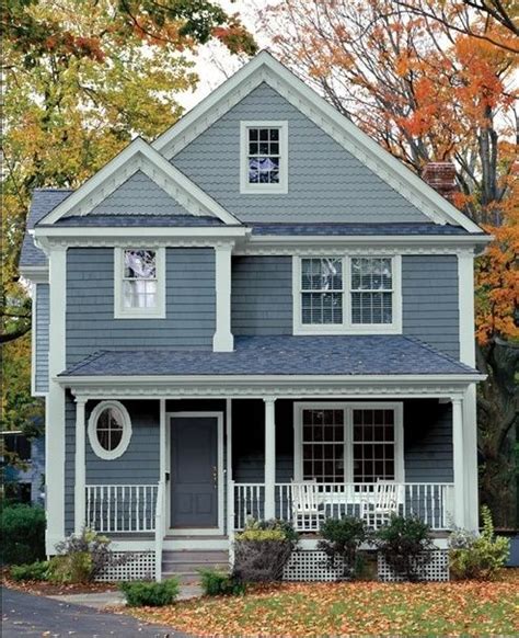 25 Inspiring Exterior House Paint Color Ideas Blue Colour Combination