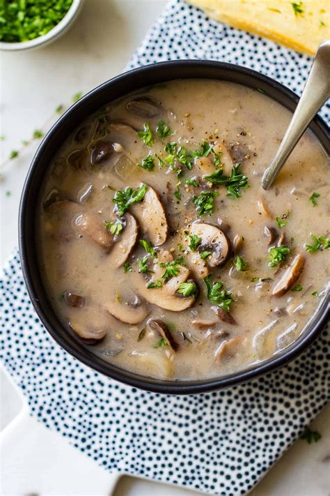 Vegan Mushroom Soup Creamy Delicious The Simple Veganista