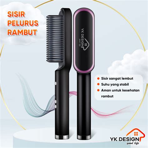 Jual Yk Design Yk 1621 Catok Sisir Pelurus Rambut Hair Straightener