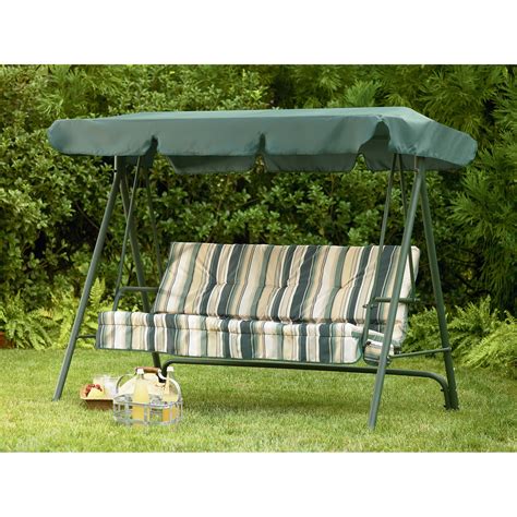Garden Oasis 3 Person Swing With Canopy Outdoor Living Patio
