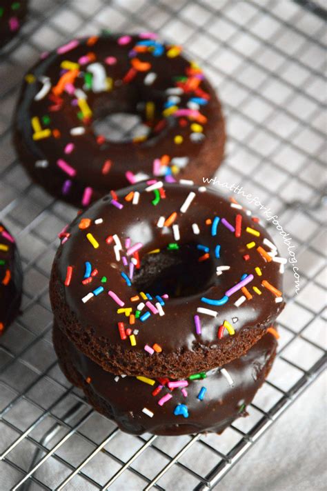 Baked Double Chocolate Donuts What The Fork