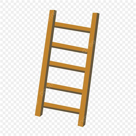 Wooden Ladder Clipart Transparent Background Yellow Texture Wooden