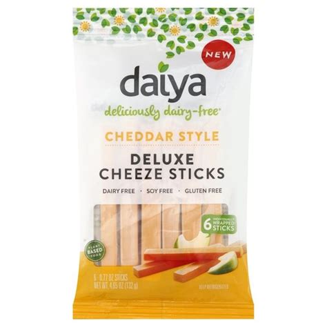 Daiya Cheeze Sticks Deluxe Cheddar Style Dairy Free Each Instacart