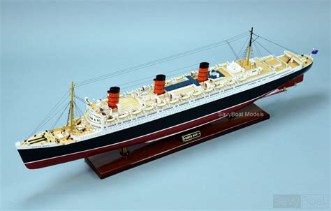 Queen Mary Ocean Liner Cunard Line Ship Model