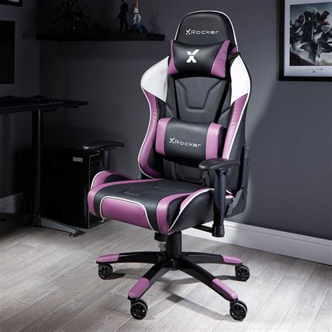 Agility Esports X Rocker Office Pc Chair Purple 0745701 X Rocker Uk