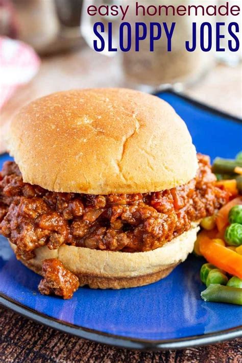 Homemade Sloppy Joes Recipe Fast And Easy Cupcakes And Kale Chips