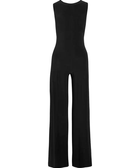 Norma Kamali Womens Black Polyester Jumpsuit Modesens