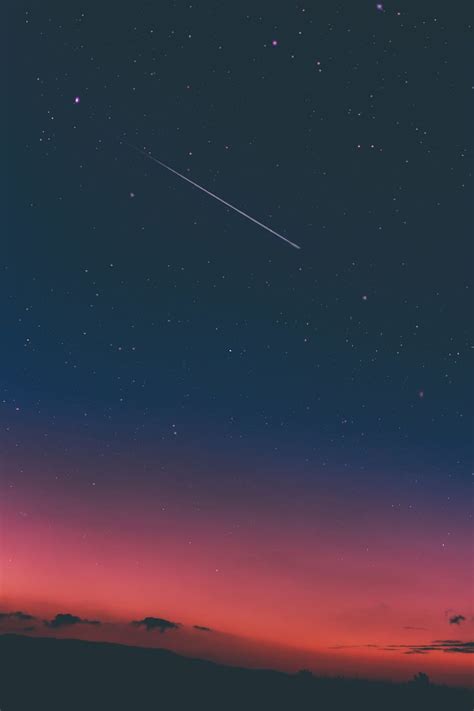 3840x2160px Free Download Hd Wallpaper Shooting Star In Night Sky