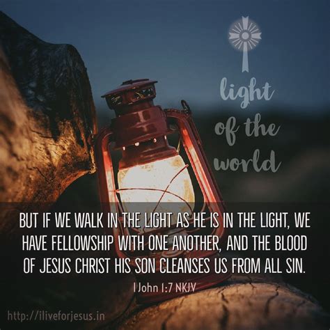 Walk In The Light I Live For Jesus