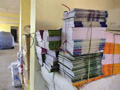 Bundle Of School Subject Books Are Ready To Distribute To School