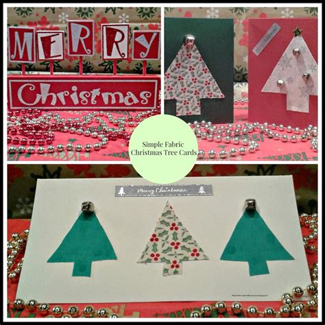 This is an ongoing tale of my journey into christmas card making. Ideas for making fabric christmas tree cards