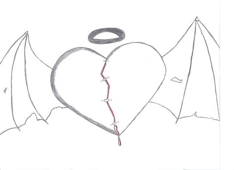 Emo Heart Drawing Images Drawing Skill