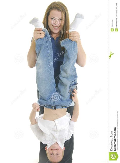 Mother Hanging Son Stock Photo Image 13855230