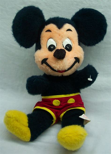 Vintage Antique Walt Disney Mickey Mouse 11 Plush Stuffed Animal Toy