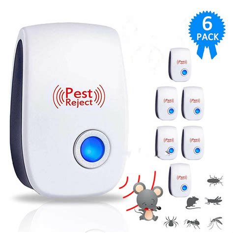2020 Ultrasonic Pest Repeller 6 Pack Electronic Insects And Rodents For